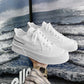 Canvas Breathable Low-Top Platform - Men's Casual Sneakers