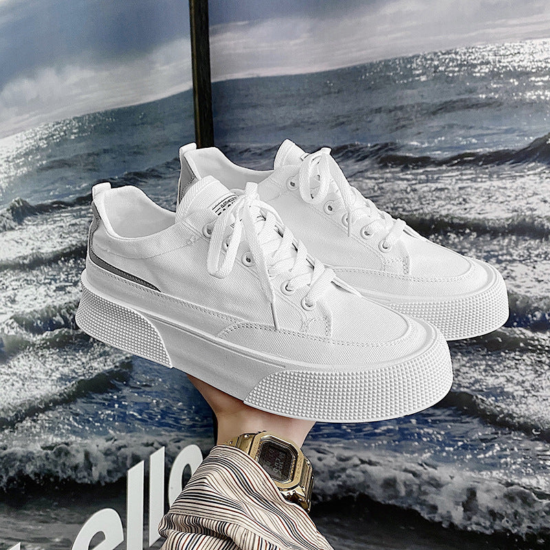 Canvas Breathable Low-Top Platform - Men's Casual Sneakers