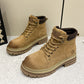Retro Biker's Dr Martens Boots Female Hidden Heel Platform - EnigmaParis