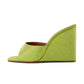 Summer New Square Toe Wedge Full Diamond Muller High Heels Slippers - EnigmaParis