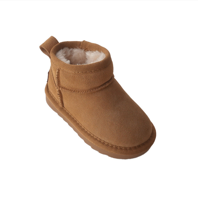 High-top Snow Boots for Children - Fashionable and Simple Solid Color Styles - EnigmaParis