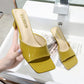 Women’s High Heel Peep Toe Slippers: Square Toe, Perfect for Summer - EnigmaParis