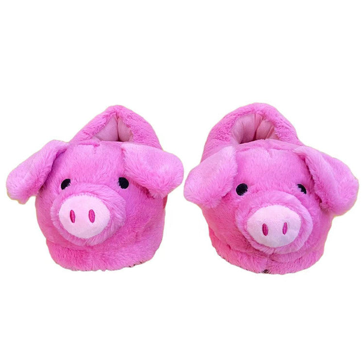 Cute Graffiti Pig Plush Slippers - Cozy and Fun Footwear for All Ages - EnigmaParis