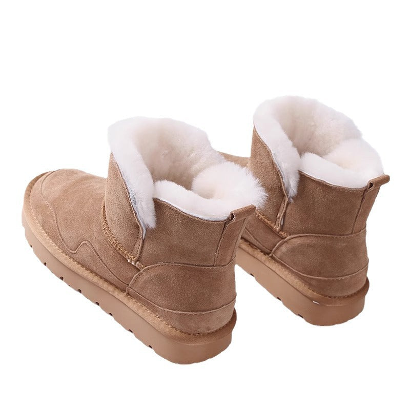 Women's Snow Boots Thick Bottom Fleece-lined - EnigmaParis