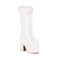 Fur Boots Platform Platform High Heel Women's High Boots - EnigmaParis