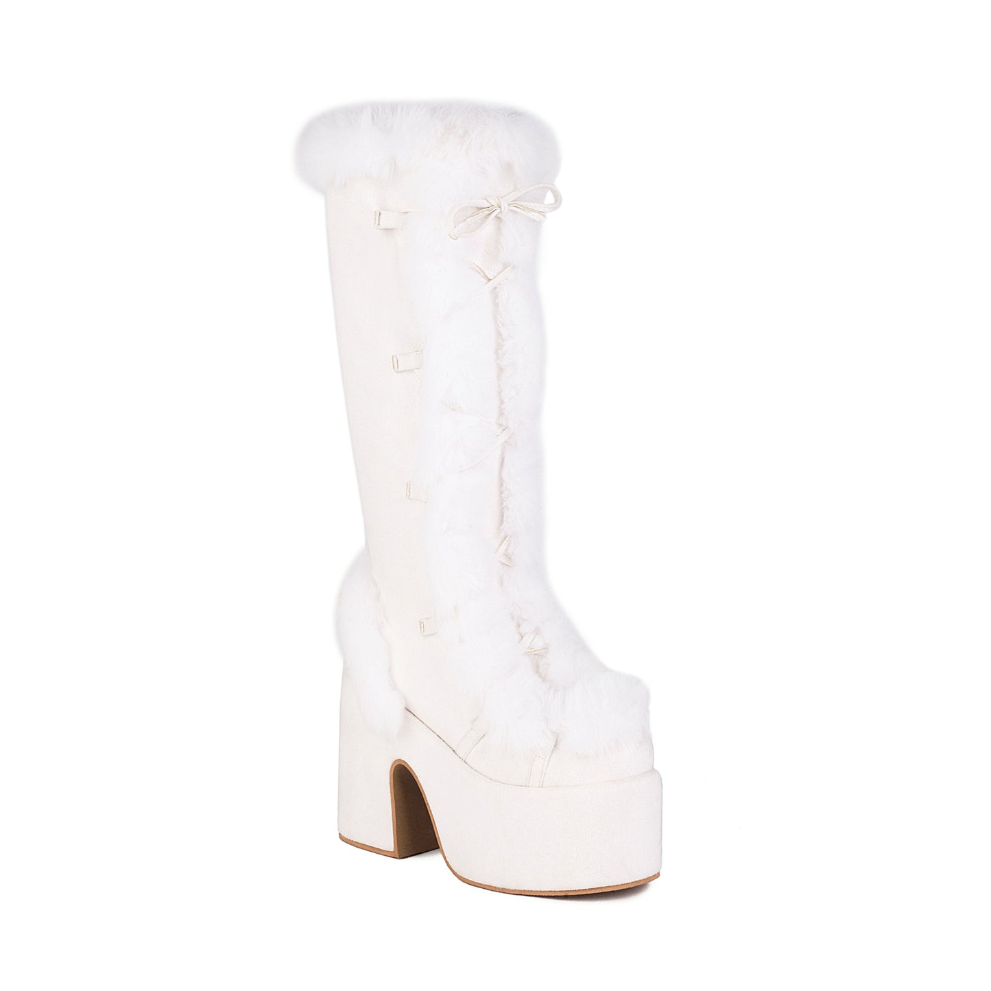 Fur Boots Platform Platform High Heel Women's High Boots - EnigmaParis