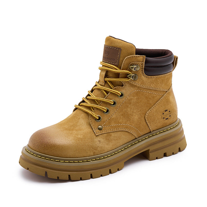 Retro Biker's Dr Martens Boots Female Hidden Heel Platform - EnigmaParis
