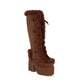 Fur Boots Platform Platform High Heel Women's High Boots - EnigmaParis