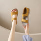 Women’s Flat Sandals: Simple Toe, Thick Bottom, Fairy Style - EnigmaParis