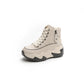 Women's Height Increasing Insole 7CM Leather Platform Shoes.