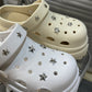 Women Summer Sandals High 10cm Heels Chunky Clogs with Star Charms Garden Shoes Waterproof Beach Pool Sandals Mules Slippers