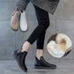 Velvet Padded All-matching Women's Double Zipper White Shoes - EnigmaParis