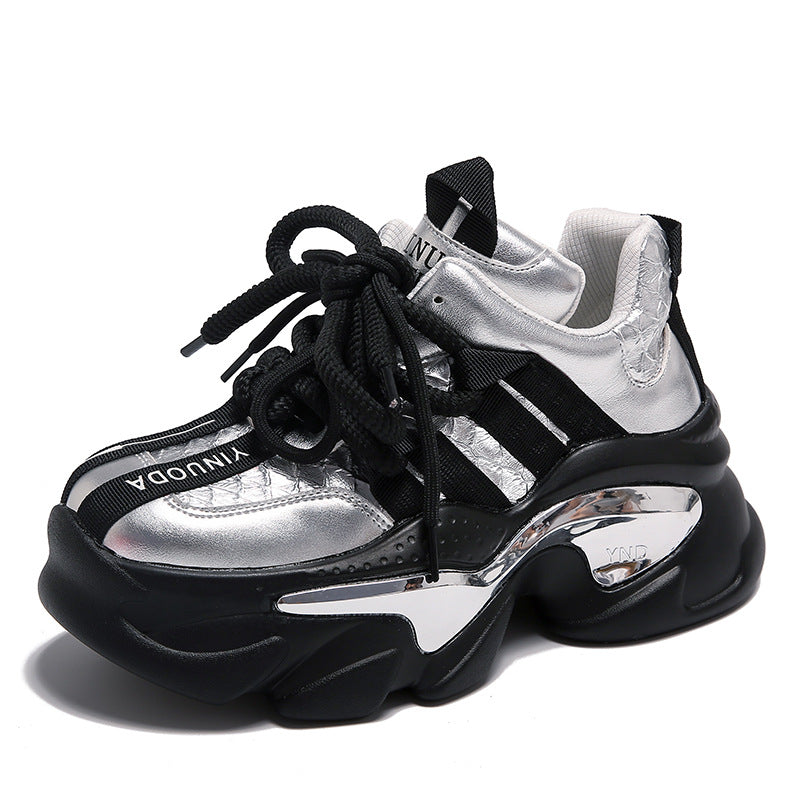 Women's All-Matching Platform Height-Increasing Casual Sneakers.