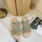 Wind Thick Bottom Sweet Fashion Vacation Flower Slippers - EnigmaParis