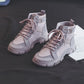Popular Retro Workwear Platform Ankle Boots - EnigmaParis