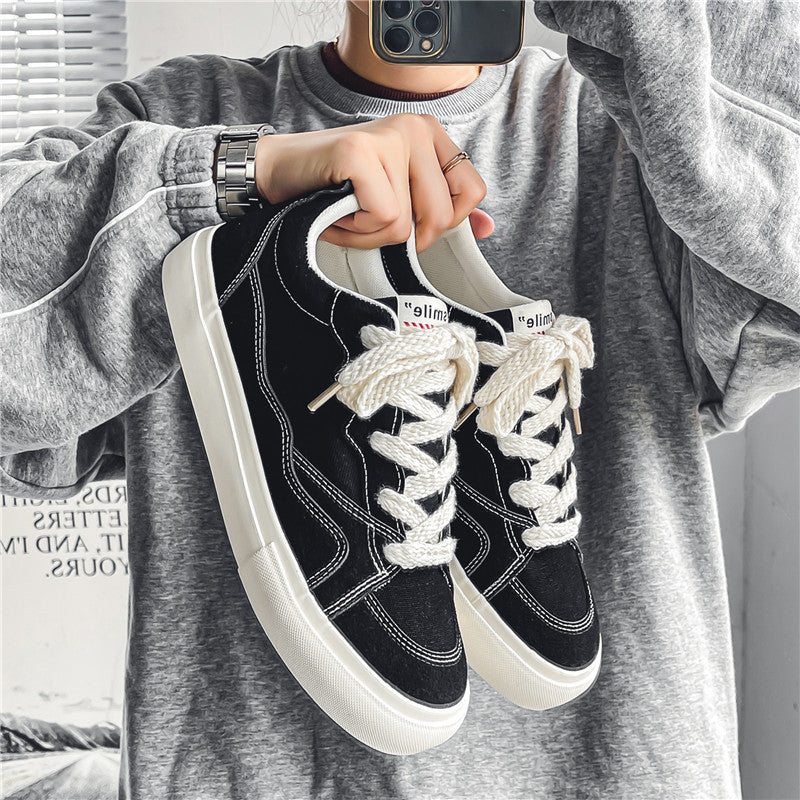 Breathable Canvas Shoes for Men - Versatile Casual Sneakers for Students