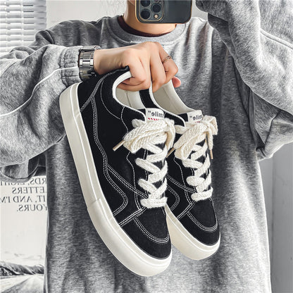 Breathable Canvas Shoes for Men - Versatile Casual Sneakers for Students