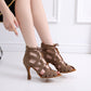 Breathable Latin Dance High Heels Black