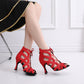 Breathable Latin Dance High Heels Black