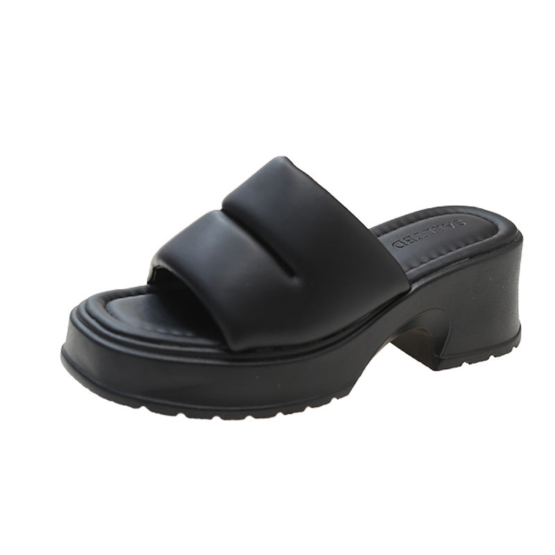 Stylish Outdoor High Heel Sandals: Open Toe, All-match Platform, Perfect for Summer - EnigmaParis