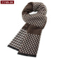 Luxury Wool Scarf for Men | Winter Warm Cashmere Silk Plaid Pashmina Shawl | EnigmaParis