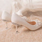 Pumps with Bow on Heeled Wedding Bride Shoe High Heels Shoes for Women Pointed Toe Woman PumpsLoafers Stilito Beau Today Lastest