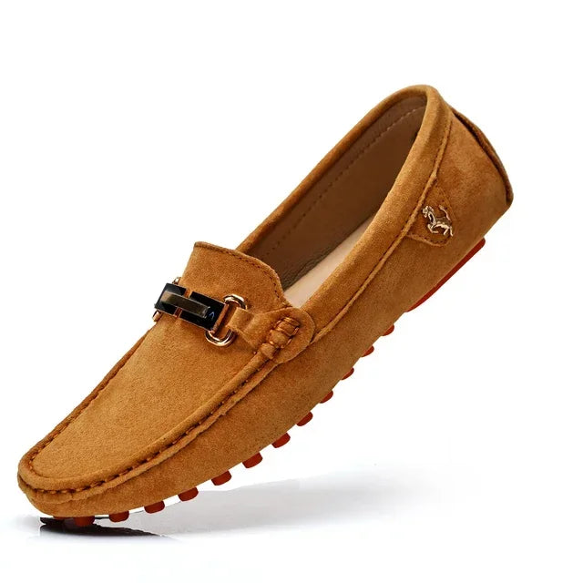 Suede Loafers Men Moccasins Shoes |  Men Suede Leather Loafers Shoes