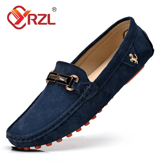 Suede Loafers Men Moccasins Shoes |  Men Suede Leather Loafers Shoes