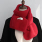 Winter Wool Scarf for Women | Solid Color Cashmere Knitted Muffler | Korean Style | EnigmaParis