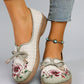 Spring and Autumn New Products, New Chinese style Women's Printed Breathable, Simple, Fashionable Lazy Shoes, One Step Flat Shoe