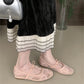 2025 Spring Lace Women Mary Jane Shoes Fashion Slip On Comfort Street Style Soft Sole Female Dress Flats Shoes