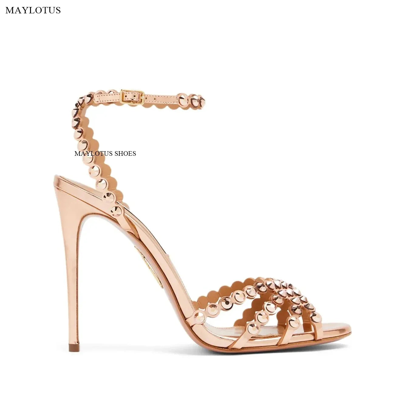 Snc Nude Peep Toe Crystal PVC Sandals Ankle Buckle Strap Thin High Heels Sandals Woman Summer Lady Stilettos Shoes on Heels