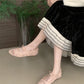2025 Spring Lace Women Mary Jane Shoes Fashion Slip On Comfort Street Style Soft Sole Female Dress Flats Shoes
