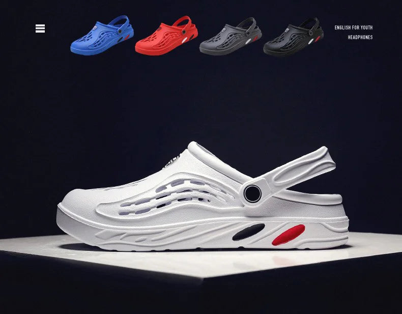 Summer Men Sandals | Light EVA Men's Casual Shoes | Hole Shoes Clogs | Outdoor Male Beach Flat Slippers