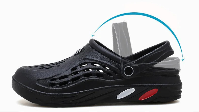 Summer Men Sandals | Light EVA Men's Casual Shoes | Hole Shoes Clogs | Outdoor Male Beach Flat Slippers
