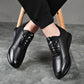 Invisible Height Increasing Leather Shoes