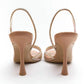 Thin Heel High Heels Women's 2024 Summer New Fairy Style Sexy Shallow Mouth Back Hollow Pointed Water Diamond Open Toe Sandals