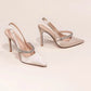 Women's Water Diamond 2025 New Slim Heeled Pointed High-heeled Shoes with A Headband and Sandals for Women's Singles