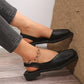 Leather Toe Cap Sandals for Women 2024 New Flat Bottomed Square Toe Single Shoes, Retro Exterior Wear, Anti Slip Beach Slippers