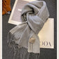 High-Quality 100% Wool Scarf | Women's Classic Soft Cashmere Muffler | EnigmaParis