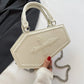 Women's Coffin Shaped Hobo Bag Halloween Chain Crossbody Bag PU Leather Top Handle Bag High Quality Handbags Fashion Sling Purse