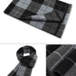 Luxury Wool Scarf for Men | Winter Warm Cashmere Silk Plaid Pashmina Shawl | EnigmaParis