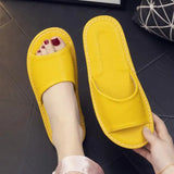 Genuine Leather Slippers Homes in indoor slipper summer open toe sandals men women elderly casual Slides shoes
