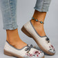 Spring and Autumn New Products, New Chinese style Women's Printed Breathable, Simple, Fashionable Lazy Shoes, One Step Flat Shoe