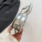 Women's Coffin Shaped Hobo Bag Halloween Chain Crossbody Bag PU Leather Top Handle Bag High Quality Handbags Fashion Sling Purse