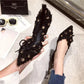 Pointed Toe Woman Flats White with Bow Shoes for Women