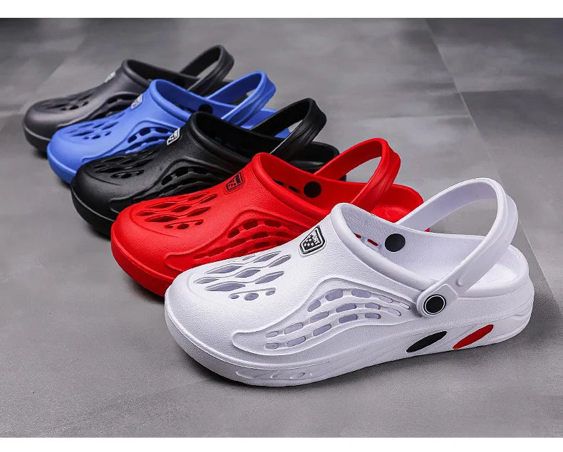 Summer Men Sandals | Light EVA Men's Casual Shoes | Hole Shoes Clogs | Outdoor Male Beach Flat Slippers