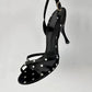 2025 new Polka dot black and white with a group of high heels with sandals women's high heels go out light sexy women's shoes