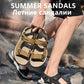 New Men's Sandals Soft Genuine Leather Sandals Shoes Men Large Size Outdoor Summer Shoes Comfort Beach Sandals Roman Men Shoes