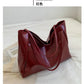 Women Tote Bag Fashion Underarm Pouch Large Capacity Soft Pu Leather Shoulder Bag Retro Crossbody Bag Casual Portable BucketBags